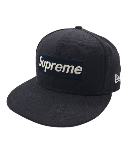 SUPREME（シュプリーム）SUPREME New Era (ニューエラ) 2020 Fall/Winter 20FW World Famous Box Logo ワールドフェーマス ボックスロゴ キャップ ネイビー サイズ:SIZE 59.6 7 1/2の古着・服飾アイテム