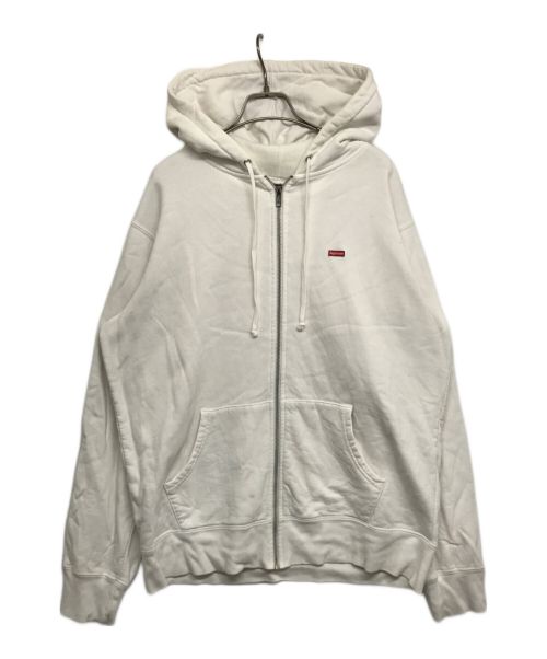 SUPREME（シュプリーム）Supreme (シュプリーム) Small Box Zip Up Hooded Sweatshirt ホワイト サイズ:Lの古着・服飾アイテム