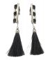 TOGA PULLA（トーガ プルラ）の古着「21SS Fringe earrings TP11-AK248 フリンジイヤリング」｜ブラック