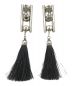 TOGA PULLA (トーガ プルラ) 21SS Fringe earrings TP11-AK248 フリンジイヤリング ブラック：7000円