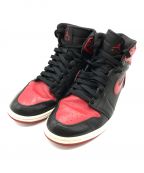 NIKEナイキ）の古着「AIR JORDAN 1 HIGH RETRO DMP CHICAGO BULLS 09年製 332550-061」｜ブラック×レッド