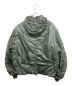 JANE SMITH (ジェーンスミス) NYLON TAFFETA HOODIE MA-1 JACKET 22WJK-#410L ナイロンタフタMA-1ジャケット グリーン サイズ:S：14000円