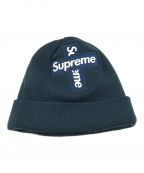 SUPREME×New Eraシュプリーム×ニューエラ）の古着「CROSS BOX LOGO BEANIE　クロスボックスロゴビーニー」｜ネイビー