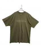 NEIGHBORHOODネイバーフッド）の古着「H.W-1/C-TEE ロゴTシャツ」｜カーキ