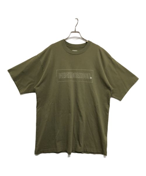 NEIGHBORHOOD（ネイバーフッド）NEIGHBORHOOD (ネイバーフッド) H.W-1/C-TEE ロゴTシャツ カーキ サイズ:XLの古着・服飾アイテム