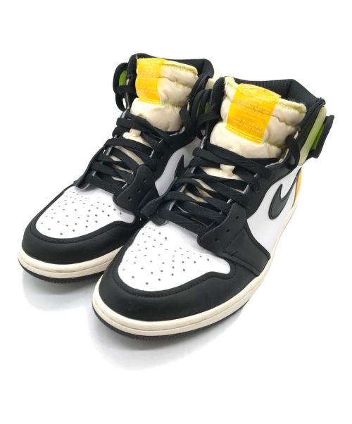 NIKE（ナイキ）NIKE (ナイキ) AIR JORDAN 1 RETRO HIGH OG エアジョーダン 1 レトロ ハイ OG ホワイト/ボルト-ユニバーシティ ゴールド  555088-118 イエロー×ブラック サイズ:27cmの古着・服飾アイテム