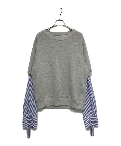 BED J.W. FORD（ベッドフォード）BED J.W. FORD (ベッドフォード) Half Sleeve Pullover　23SS-B-CS03 グレー サイズ:Sの古着・服飾アイテム