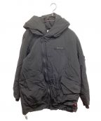 VIRGOヴァルゴ）の古着「DIAGONAL ZIP DOWN JKT VG-JKT-372」｜ブラック