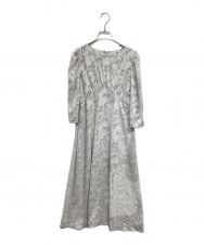 barohoma (バロホマ) Chiffon jacquard onepiece  グレー サイズ:表記無し