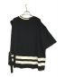 CULLNI (クルニ) Asymmetric Sleeve Side Open Knit 23-SS-040 ブラック サイズ:1：7000円