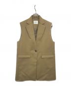 Ameriアメリ）の古着「FADE COLLAR DAMAGE VEST　02210681180」｜ベージュ