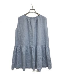 B:MING LIFE STORE by BEAMS×fog linen work（ビーミングライフストア バイ ビームス×フォグリネンワーク）の古着「別注 DAIAN TOP」｜ブルー