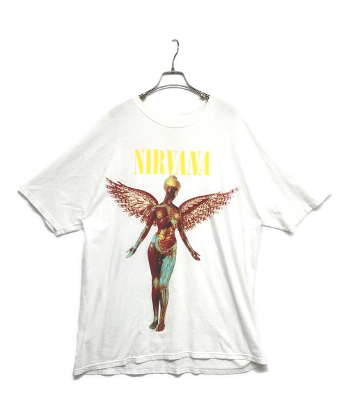 M&O GOLD（エム アンド オー ゴールド）M&O GOLD (エム アンド オー ゴールド) NIRVANA IN UTERO プリントTシャツ 2016年製 ホワイト サイズ:XLの古着・服飾アイテム