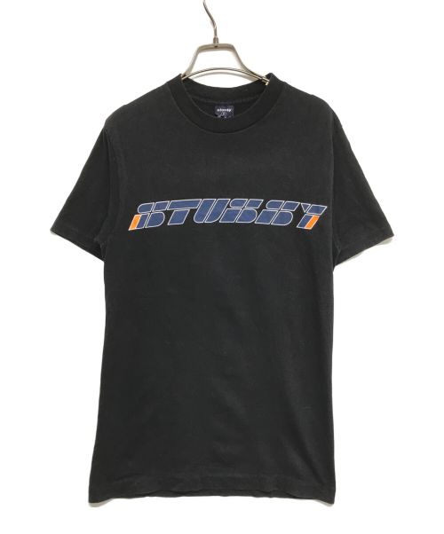 stussy（ステューシー）stussy (ステューシー) 90's ロゴTシャツ OLD stussy 90年代中期紺タグ CA-28629 ブラック サイズ:Sの古着・服飾アイテム