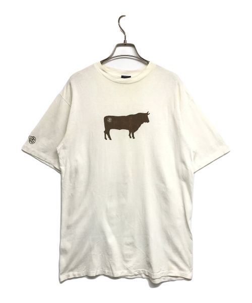 stussy（ステューシー）stussy (ステューシー) プリントTシャツ OLDstussy ホワイト サイズ:Mの古着・服飾アイテム