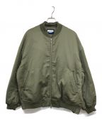 MAISON SPECIALメゾンスペシャル）の古着「Prime-Over Wool Chambray MA-1 Bomber Jacket」｜カーキ