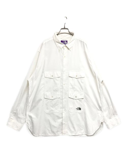 THE NORTHFACE PURPLELABEL（ザ・ノースフェイス パープルレーベル）THE NORTHFACE PURPLELABEL (ザ・ノースフェイス パープルレーベル) 22SS Trail H/S Shirt S　NT3218N ホワイト サイズ:XLの古着・服飾アイテム