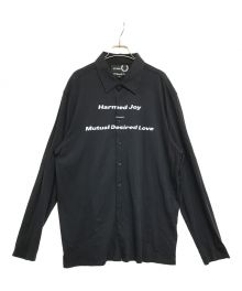 FRED PERRY×RAF SIMONS（フレッドペリー×ラフシモンズ）の古着「Printed Jersey Shirt SM6516」｜ネイビー