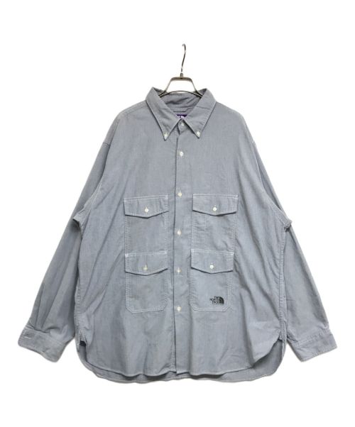 THE NORTHFACE PURPLELABEL（ザ・ノースフェイス パープルレーベル）THE NORTHFACE PURPLELABEL (ザ・ノースフェイス パープルレーベル) 22SS Trail H/S Shirt S NT3218N グレイッシュネイビー サイズ:XLの古着・服飾アイテム