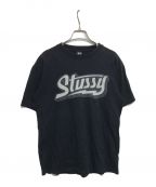 stussyステューシー）の古着「ロゴプリントTシャツ　OLDstussy」｜ブラック