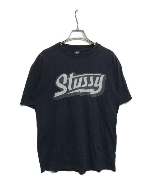 stussy（ステューシー）stussy (ステューシー) ロゴプリントTシャツ　OLDstussy ブラック サイズ:Mの古着・服飾アイテム