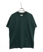 soft goodsソフトグッズ）の古着「HEAVY WEIGHT CREWNECK TEE USA製」｜グリーン