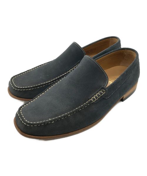 LOAKE（ローク）LOAKE (ローク) Falmouth スエードヴァンプローファー 504745 ネイビー サイズ:8Gの古着・服飾アイテム