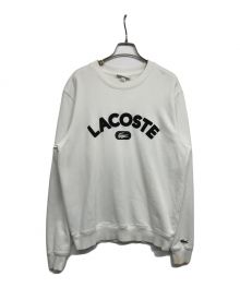 LACOSTE（ラコステ）の古着「カレッジロゴクルーネックスウェット SH6873」｜ホワイト