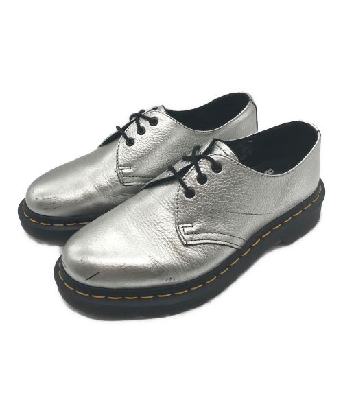 Dr.Martens（ドクターマーチン）Dr.Martens (ドクターマーチン) 1461 MET 3ホールレザーシューズ シルバー サイズ:UK4の古着・服飾アイテム