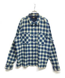 RRL×Ron Herman（ダブルアールエル×ロンハーマン）の古着「別注オンブレチェックキャンプシャツ」｜ブルー