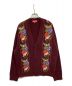 Supreme（シュプリーム）の古着「Floral Stripe Cardigan 19AW フローラルストライプカーディガン」｜ボルドー