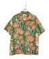 Sun Surf（サンサーフ）の古着「アロハシャツ　 RAYON S/S “SCREW PINE BORDER”　SS38042」｜ブラック