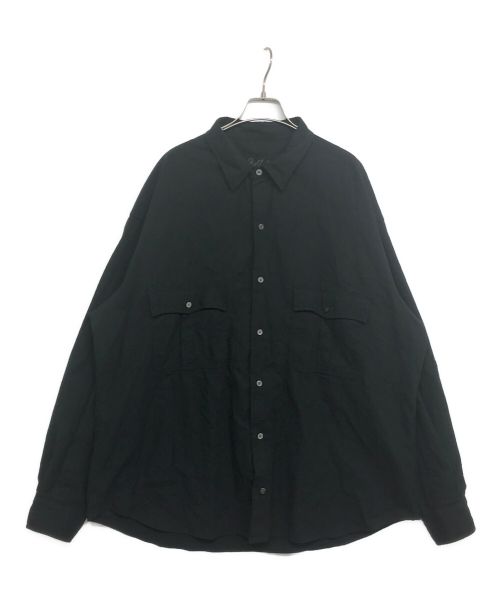 Porter Classic（ポータークラシック）Porter Classic (ポータークラシック) ロールアップシャツ ブラック サイズ:XXLの古着・服飾アイテム