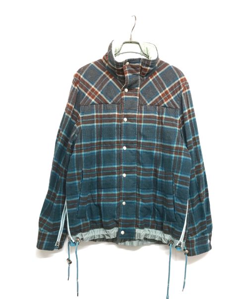 sacai（サカイ）sacai (サカイ) フランネルジャケット 19-01945M 19AW ブルー サイズ:1の古着・服飾アイテム