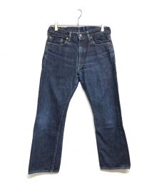 MOMOTARO JEANS（桃太郎ジーンズ）の古着「出陣スリムストレートデニムパンツ 0206SPZ」｜インディゴ