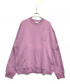 BlackEyePatchブラックアイパッチ）の古着「B EMBLEM CREW SWEAT BEPFW21TP30」｜バイオレット