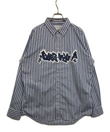 BlackEyePatch（ブラックアイパッチ）の古着「BEEZ-EYE-P STRIPE SHIRT BEPSS22TP12」｜ブルー