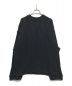 MAISON SPECIAL（メゾンスペシャル）の古着「Blister Jacquard Prime-Over Crew Neck Knit Pullover/ブリスタージャガードクルーネックプルオーバー　ユニセックス　11232361318」｜ブラック