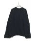 MAISON SPECIAL Blister Jacquard Prime-Over Crew Neck Knit Pullover/ブリスタージャガードクルーネックプルオーバー　ユニセックス　11232361318 ブラック サイズ:2：10000円