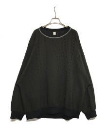 SHINYAKOZUKA MASSIVE SLEEVES（シンヤコズカ マッシブスリーブ）の古着「23SS MASSIVE SLEEVES ダメージスウェット 2301SK69」｜ブラック