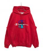 SUPREME×Championシュプリーム×チャンピオン）の古着「Stacked C Hooded Sweatshirt　 17AW」｜レッド