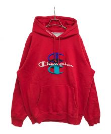 SUPREME×Champion（シュプリーム×チャンピオン）の古着「Stacked C Hooded Sweatshirt　 17AW」｜レッド