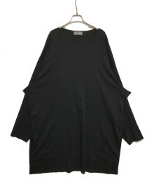 Yohji Yamamoto pour homme（ヨウジヤマモト プールオム）の古着「サイドスリット ビッグシルエットカットソー　HC-T81-086　19AW」｜ブラック