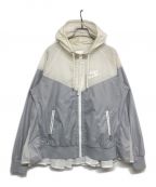 NIKE×sacaiナイキ×サカイ）の古着「Windrunner Jacket」｜ホワイト×グレー