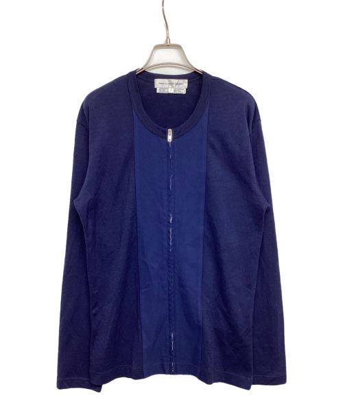 COMME des GARCONS SHIRT（コムデギャルソンシャツ）COMME des GARCONS SHIRT (コムデギャルソンシャツ) ラウンドカラージップカーディガン W11136 ネイビー サイズ:Sの古着・服飾アイテム