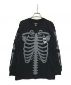 NEIGHBORHOODネイバーフッド）の古着「BONES/C-TEE.LS」｜ブラック