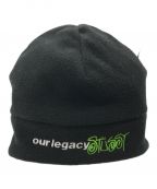 stussy×OUR LEGACYステューシー×アワーレガシー）の古着「Polar Fleece Beanie 331243」｜ブラック