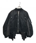 sacaiサカイ）の古着「Nylon Twill Blouson/ナイロンツイルブルゾン 24-07517」｜ブラック