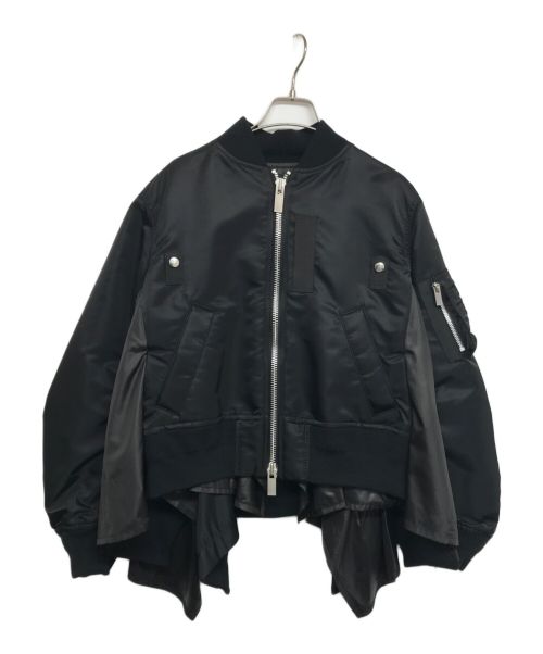 sacai（サカイ）sacai (サカイ) Nylon Twill Blouson/ナイロンツイルブルゾン 24-07517 ブラック サイズ:1の古着・服飾アイテム