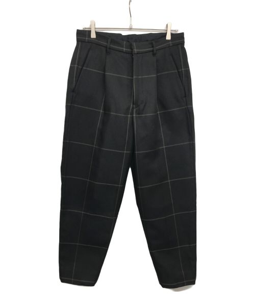 Graphpaper（グラフペーパー）Graphpaper (グラフペーパー) Original Pane 1 Tuck Pants　GM193-40056 ブラック サイズ:Sの古着・服飾アイテム